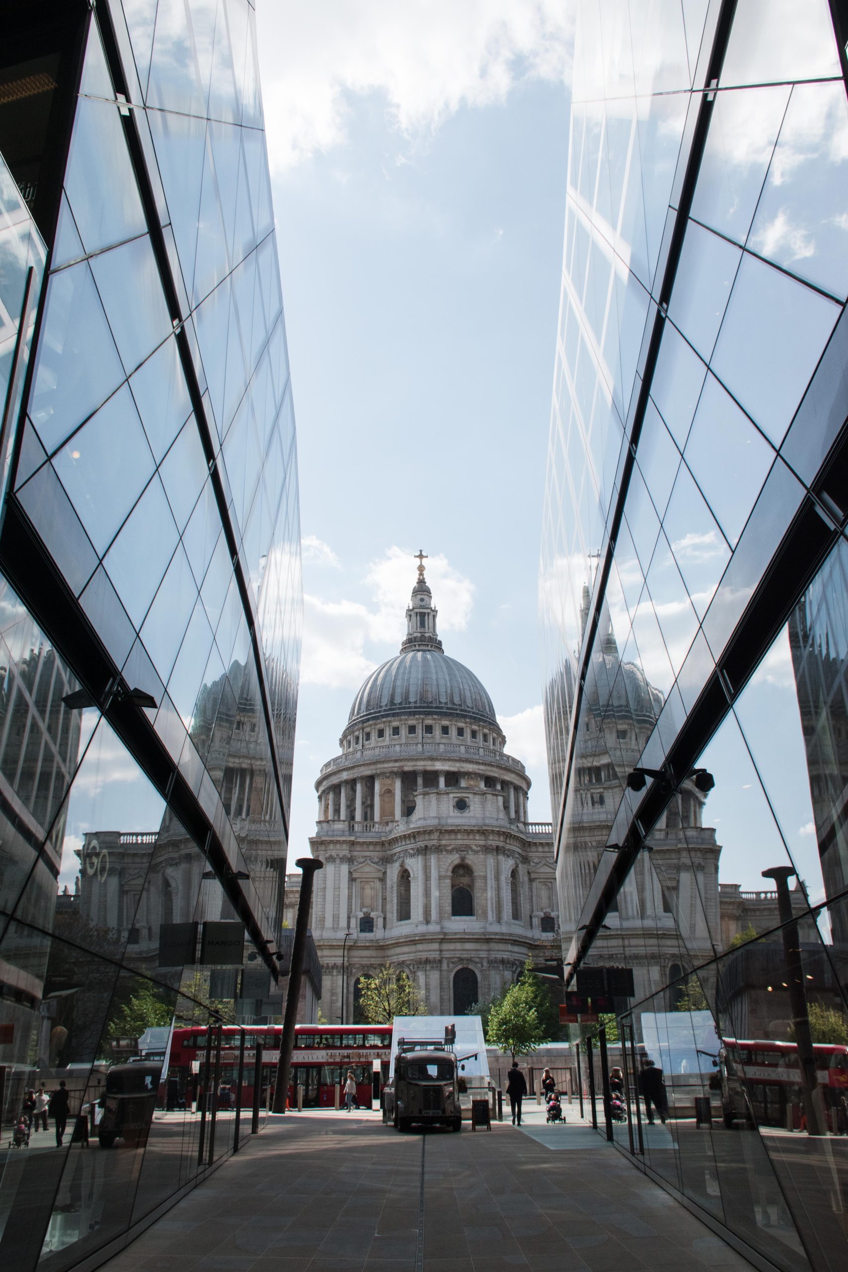 View of St Paul's from the One New Change Shopping Centre