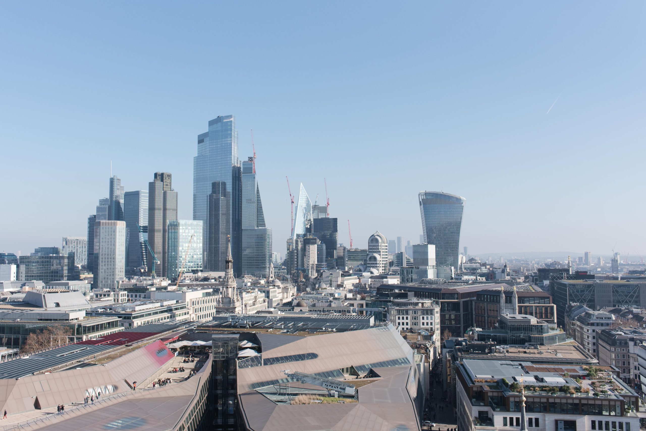 View from St Paul's overlooking the One New Change Shopping Centre